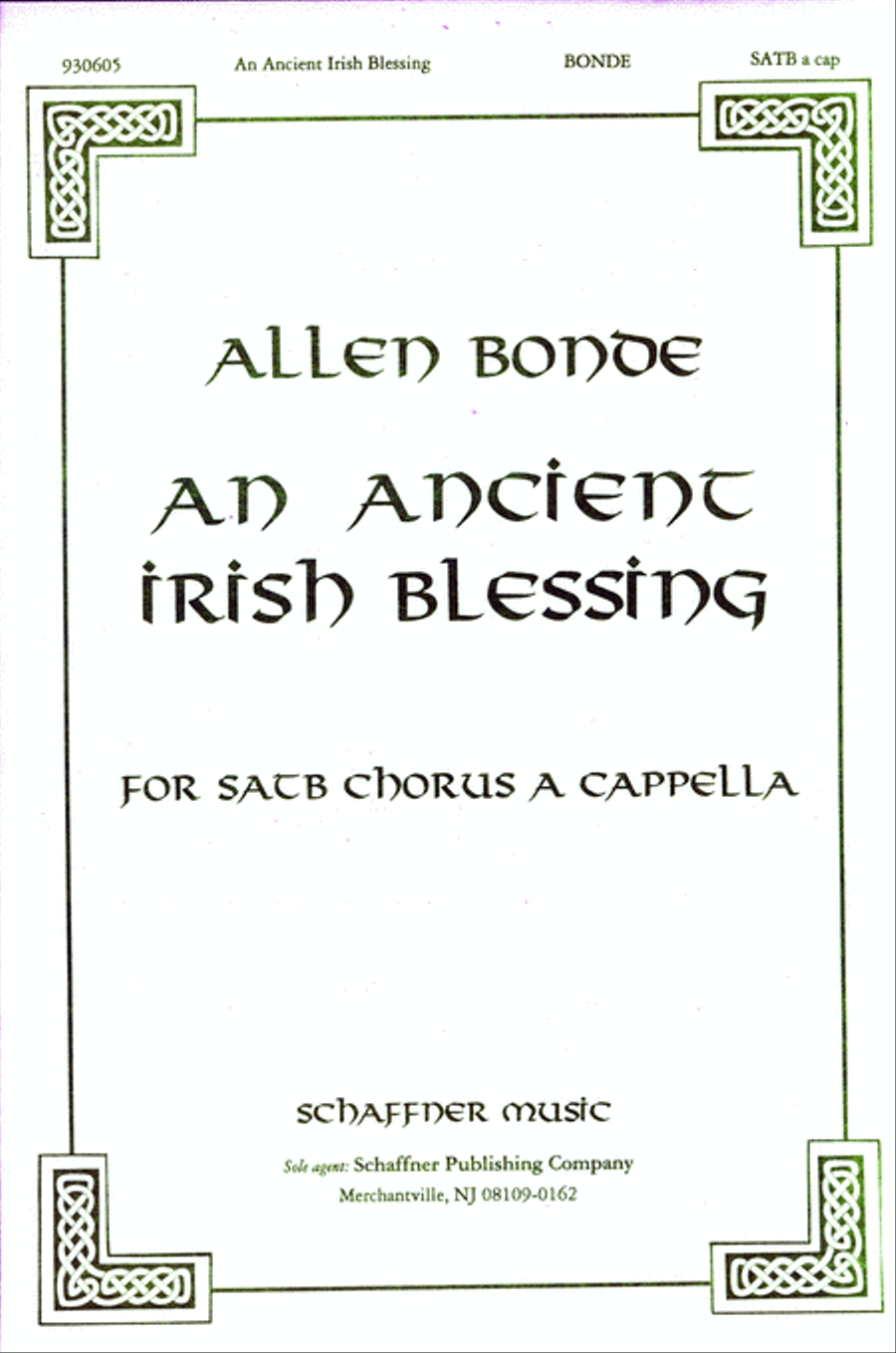 An Ancient Irish Blessing 4-Part scores gallery preview page 1