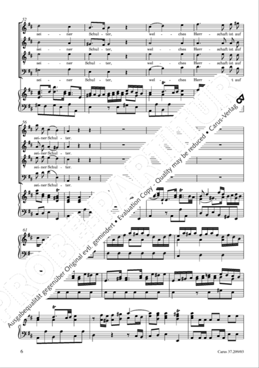 For us a child is born (Uns ist ein Kind geboren) STB scores gallery preview page 7