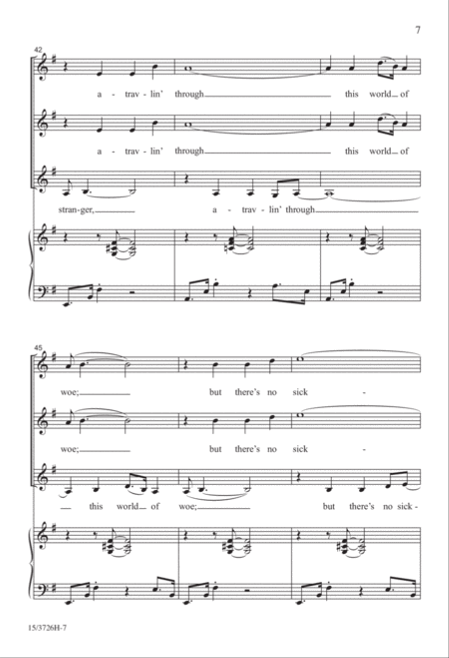 Wayfarin' Stranger SSA scores gallery preview page 7