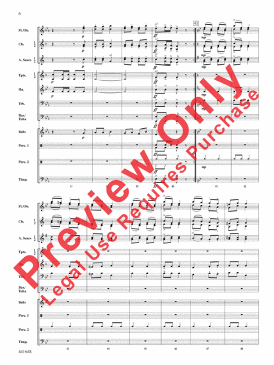 Ecossaise for Military Band, WoO 22 Concert Band scores gallery preview page 6