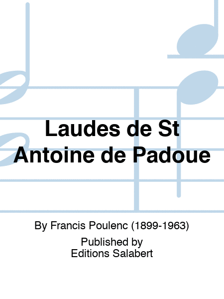 Laudes de St Antoine de Padoue
