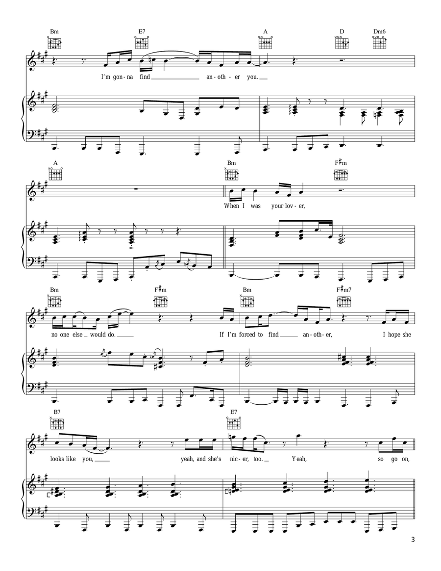 I'm Gonna Find Another You Piano, Vocal, Guitar scores gallery preview page 3
