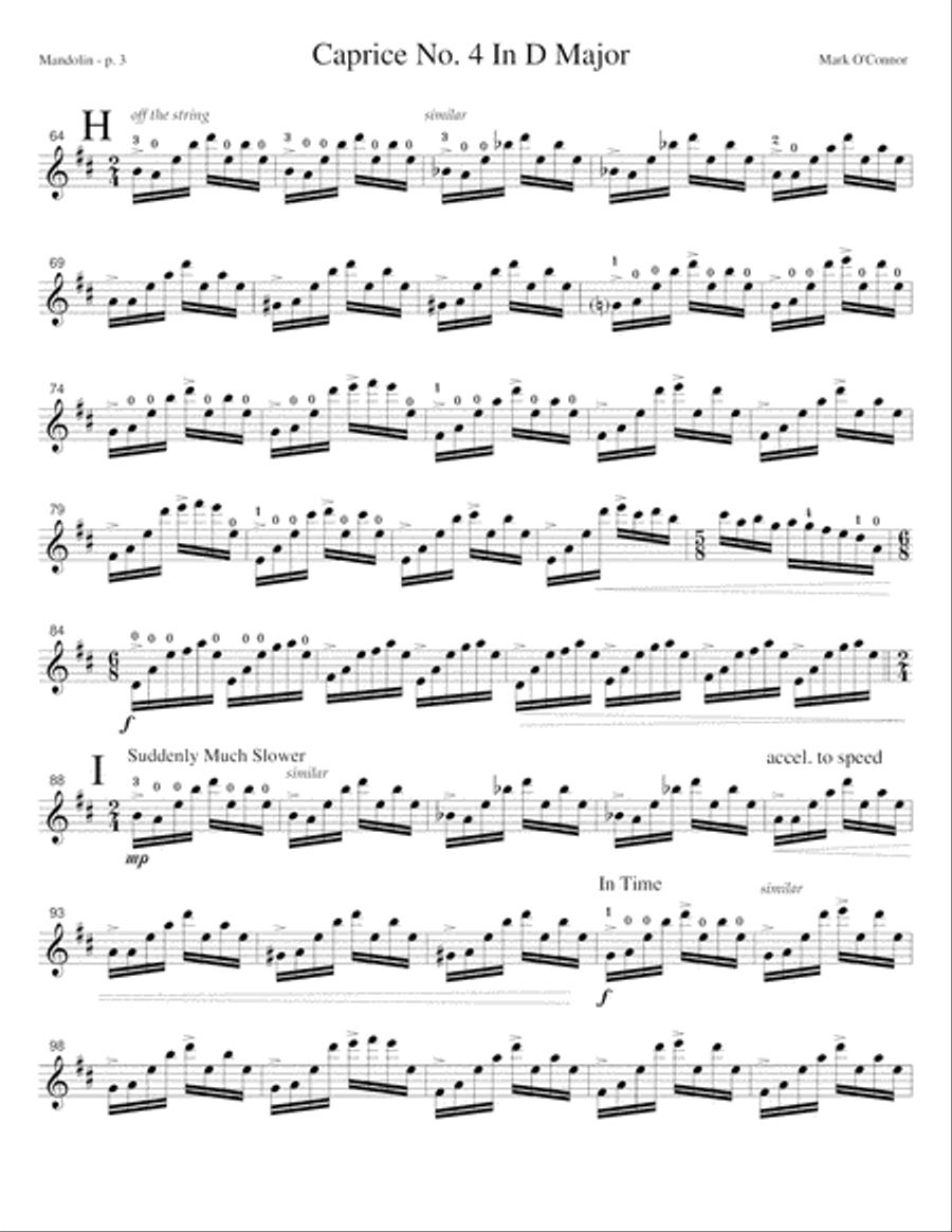 Caprice No. 4 for Mandolin (mandolin solo) Mandolin scores gallery preview page 5