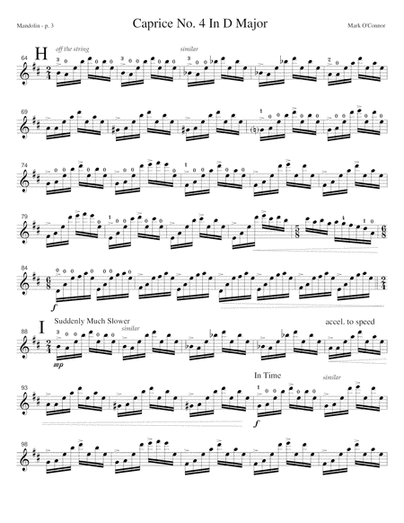 Caprice No. 4 for Mandolin (mandolin solo) image number null