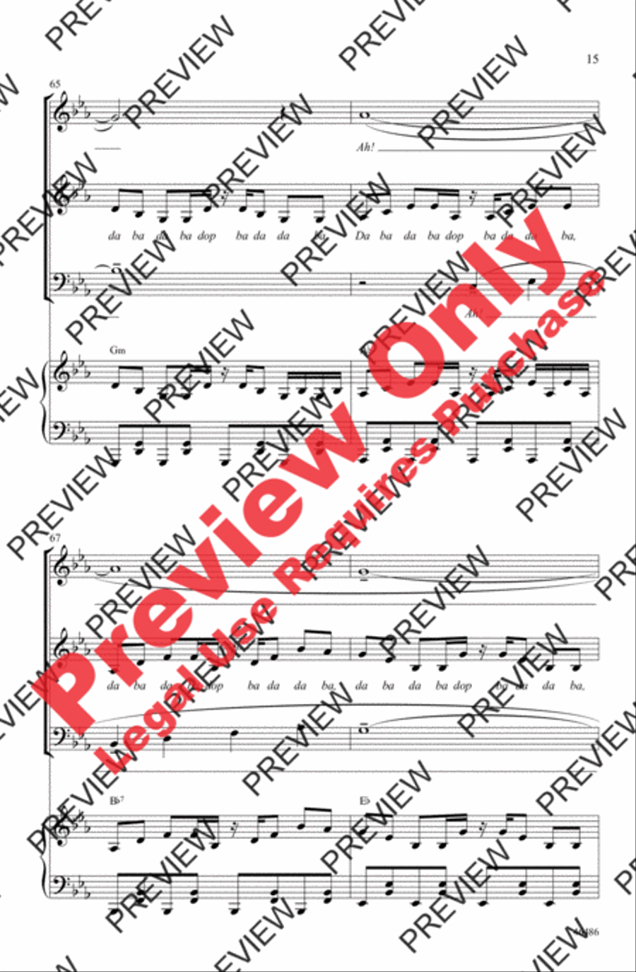 Another Day of Sun 3-Part scores gallery preview page 15