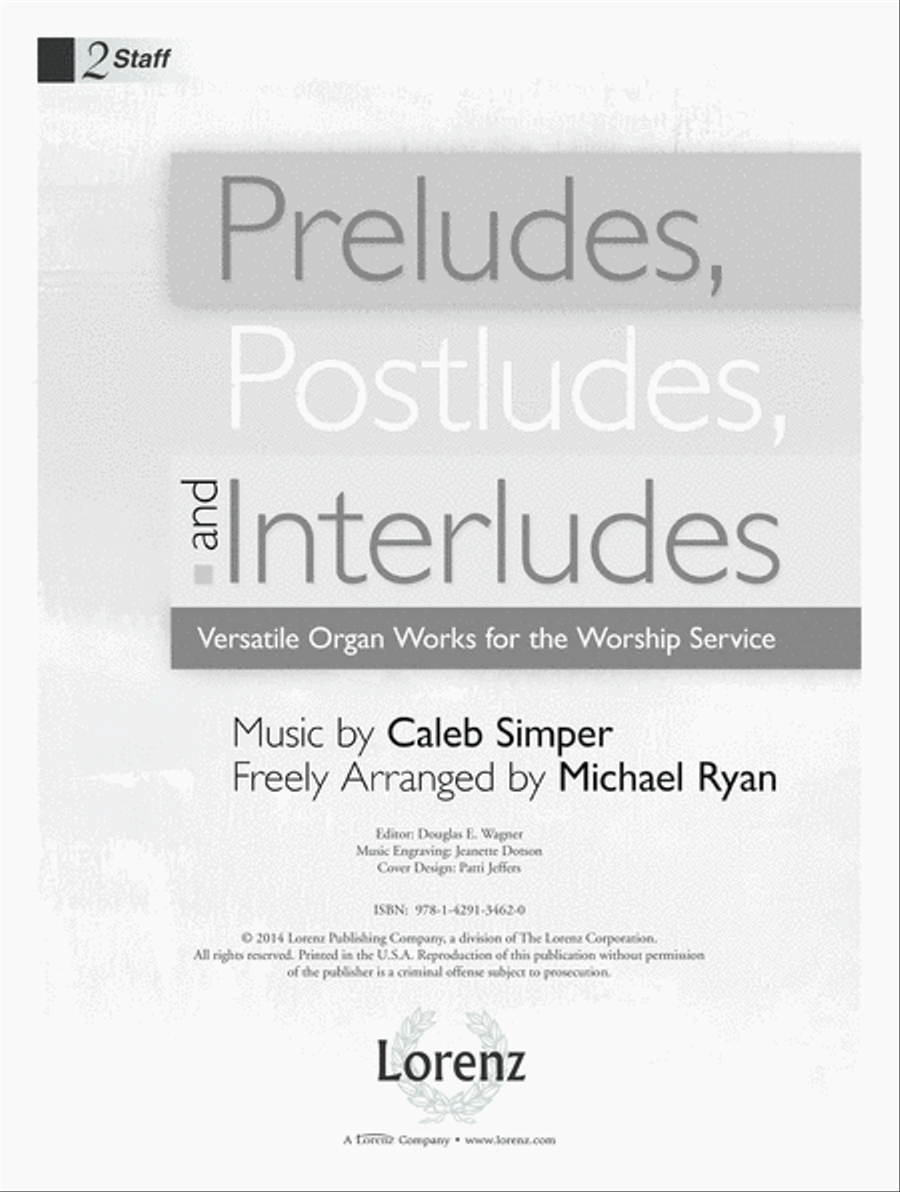 Preludes, Postludes, and Interludes Organ scores gallery preview page 1
