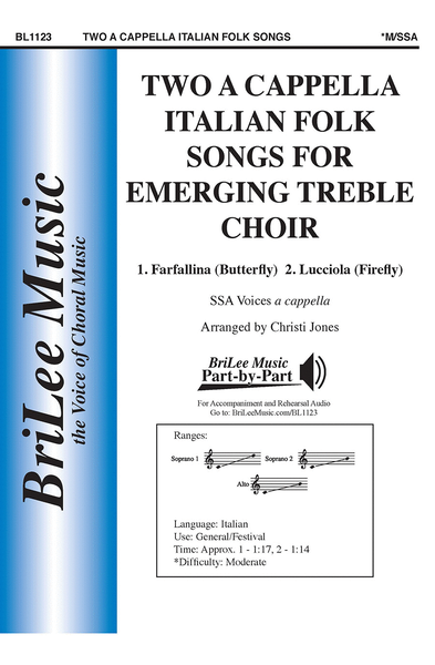 Two A Cappella Italian Folk Songs for Emerging Treble Choir image number null