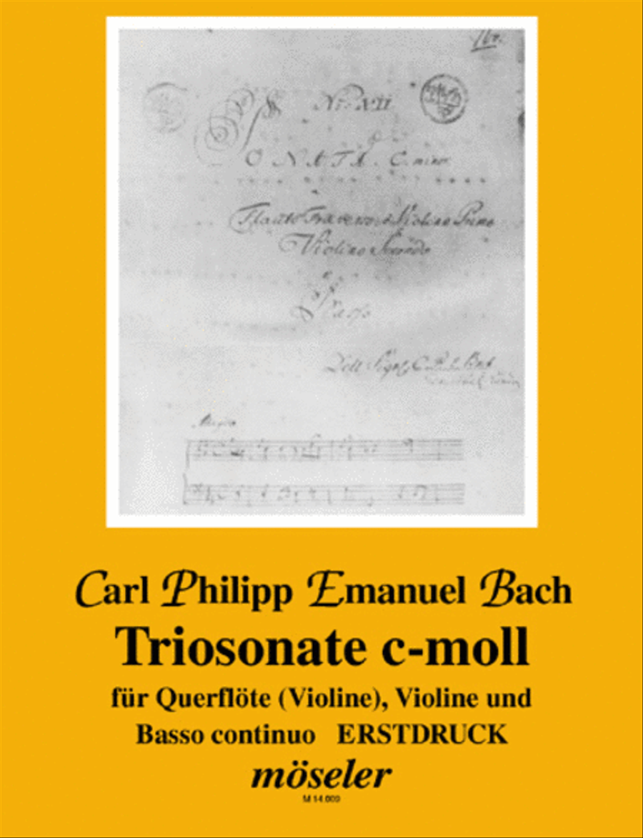 Triosonate c-Moll H 592 Triosonate c-Moll H 592 Flute scores gallery preview page 1