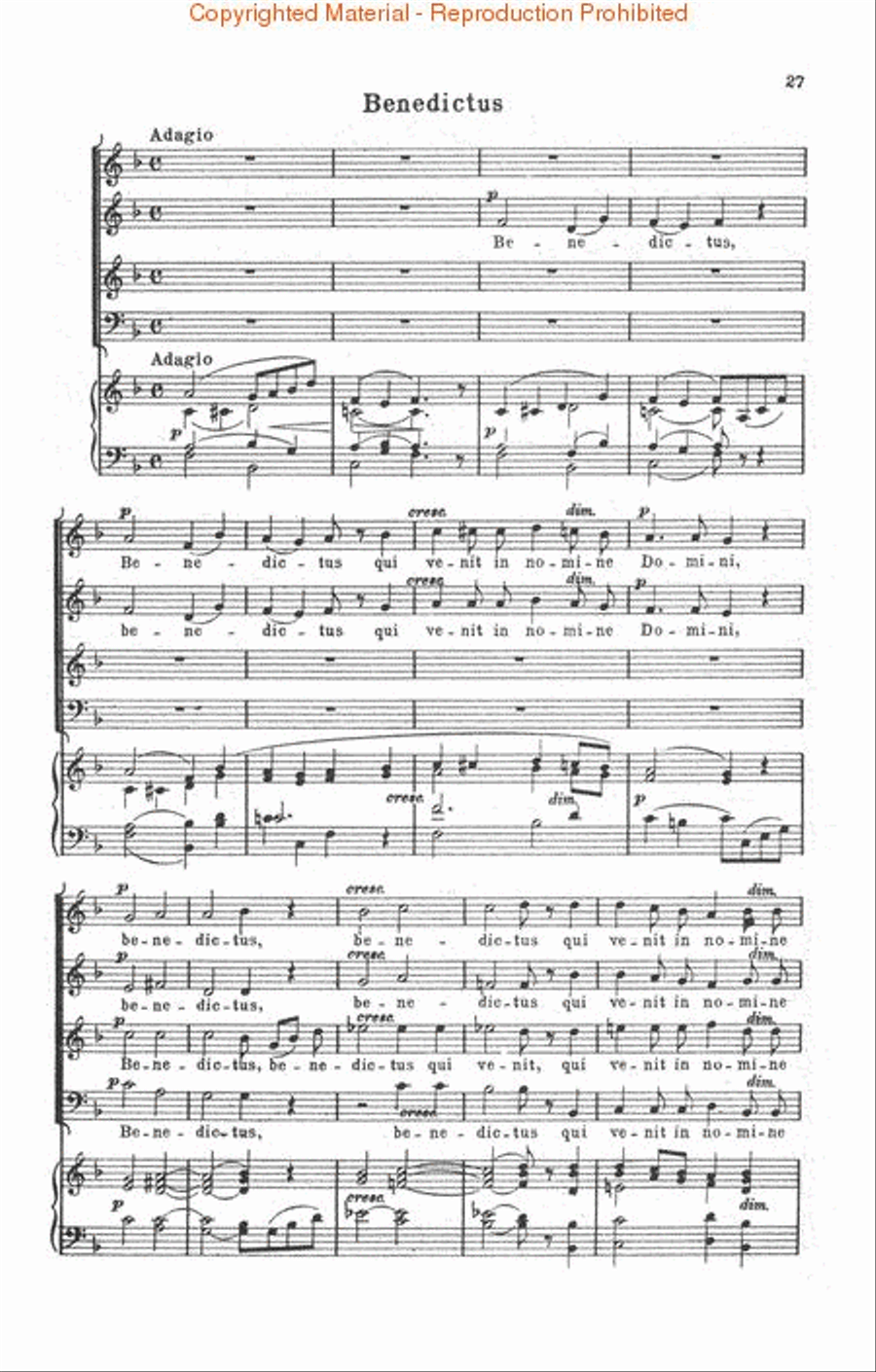 Mass in C 4-Part scores gallery preview page 3