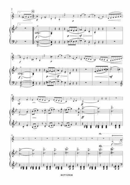 Capriccio, Op. 14 for Bass Clarinet and Piano