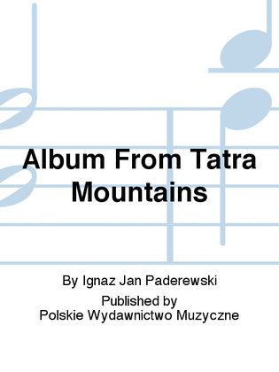 Book cover for Album From Tatra Mountains