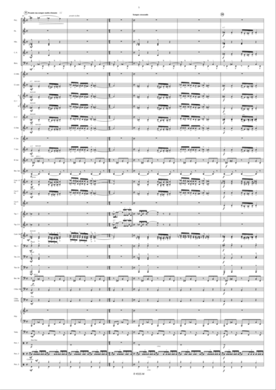 Noces de Cendres Concert Band scores gallery preview page 6