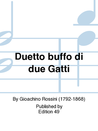 Book cover for Duetto buffo di due Gatti