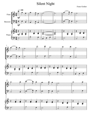Franz Gruber - Silent Night (Flute and Bassoon Duet)