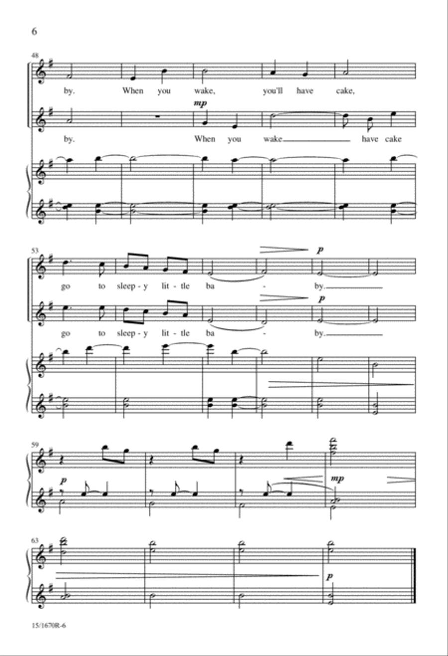 Hush You Bye 2-Part scores gallery preview page 4
