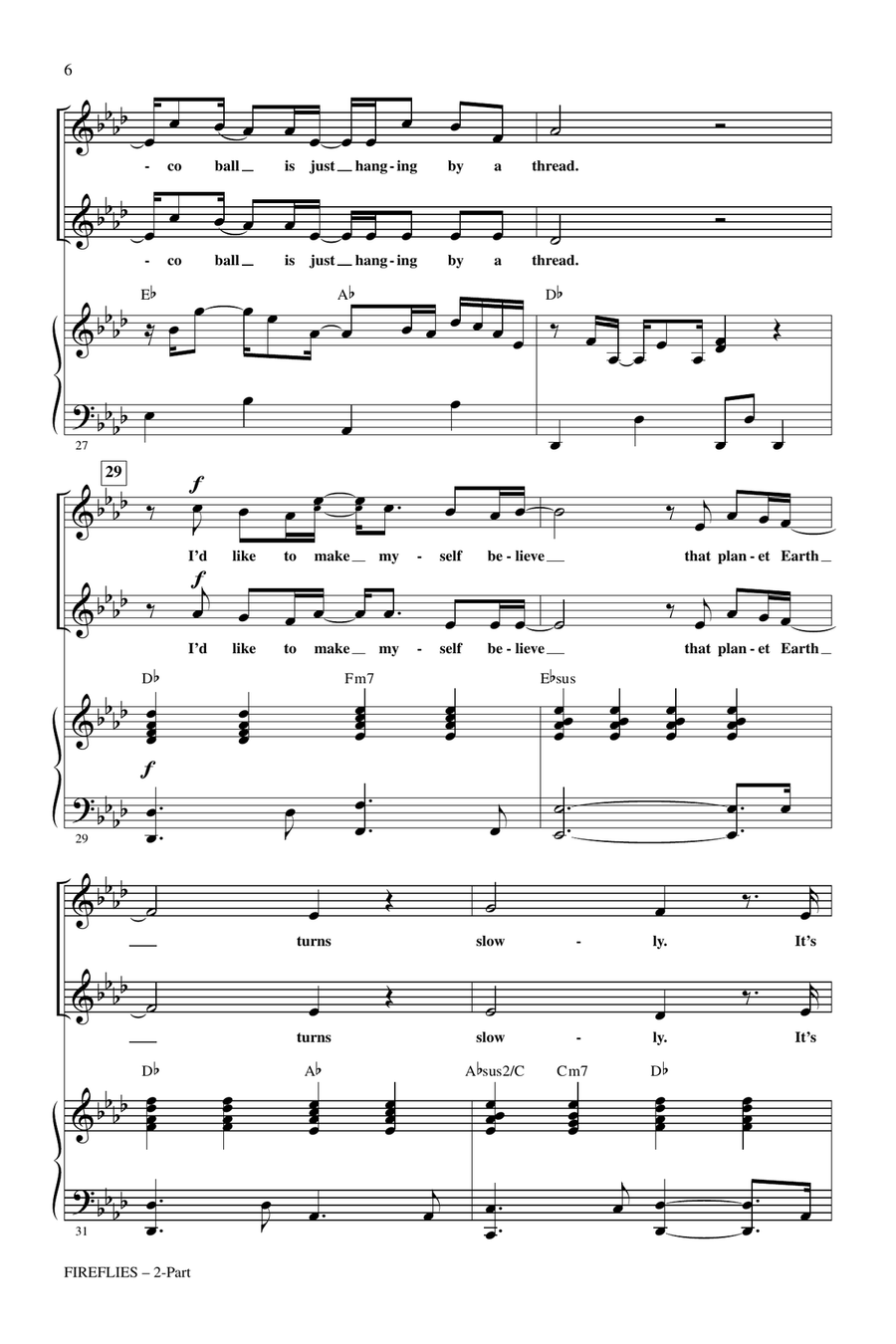Fireflies (arr. Mark Brymer) 2-Part scores gallery preview page 5