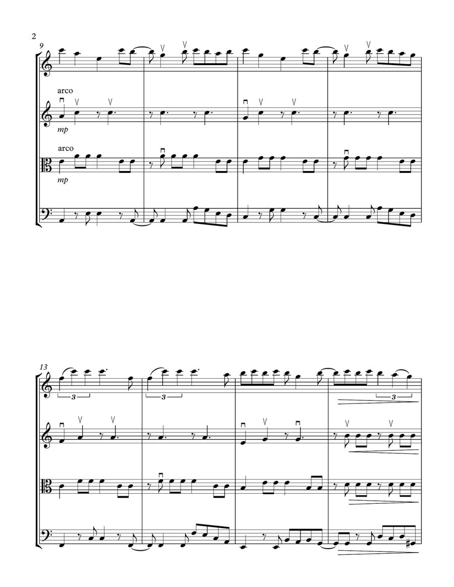 Senorita String Quartet scores gallery preview page 2