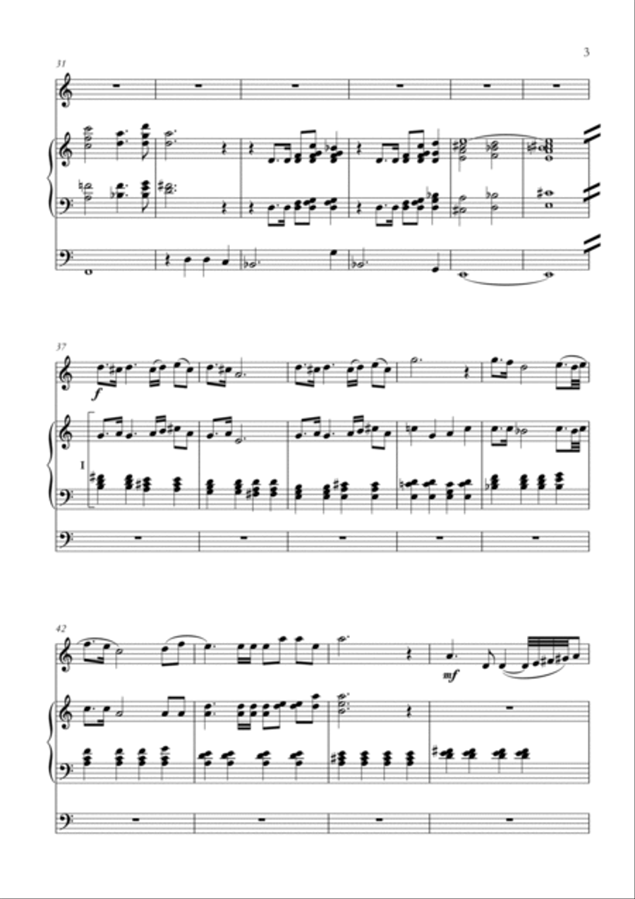 Carson Cooman - Festive Processional Trumpet Duet scores gallery preview page 3
