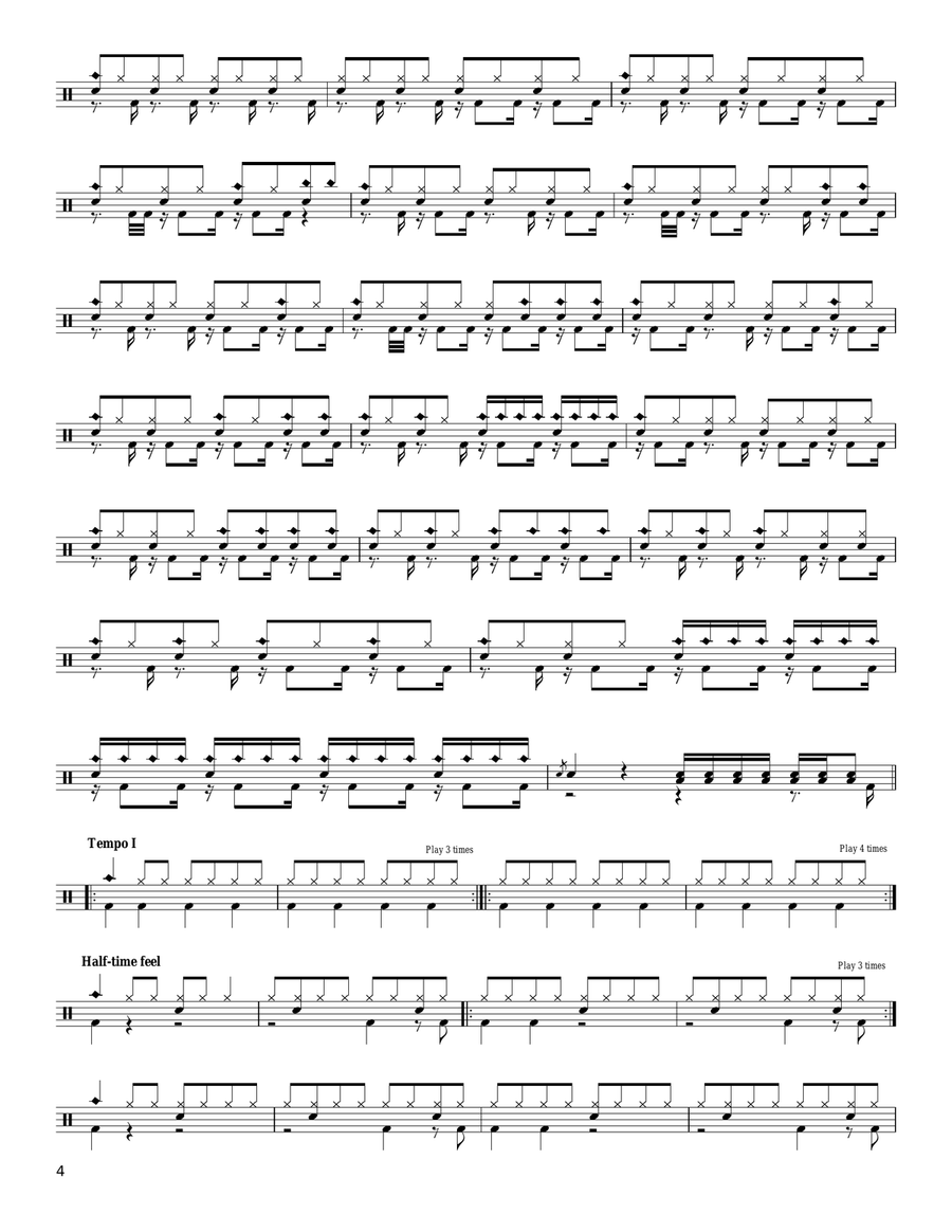 Suicide & Redemption Suicide & Redemption Drum Set scores gallery preview page 4