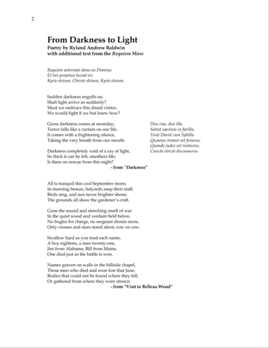 From Darkness to Light 4-Part scores gallery preview page 3