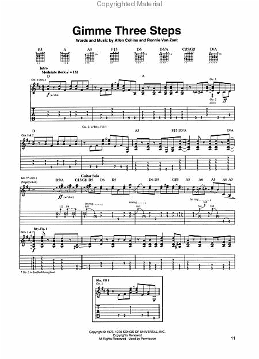 Lynyrd Skynyrd – All-Time Greatest Hits Electric Guitar scores gallery preview page 3