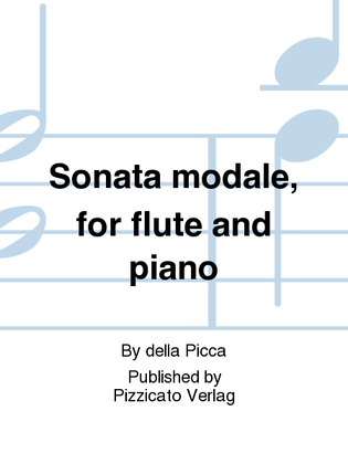 Sonata modale, for flute and piano