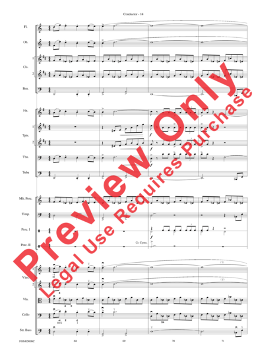 Battle of the Heroes (from Star Wars: Episode III Revenge of the Sith) Full Orchestra scores gallery preview page 44
