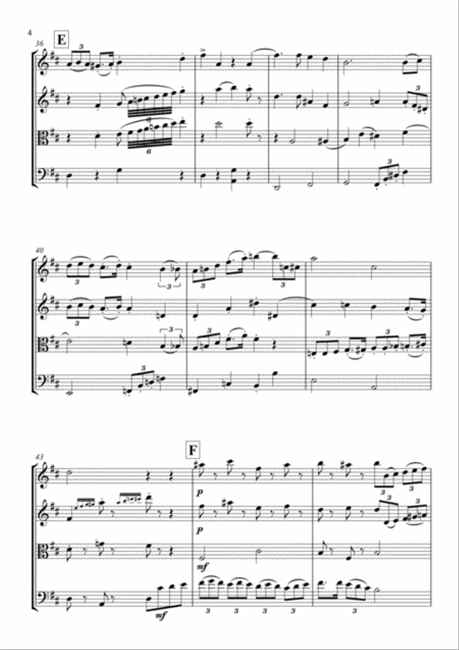 It's Beginning To Look Like Christmas String Quartet scores gallery preview page 4