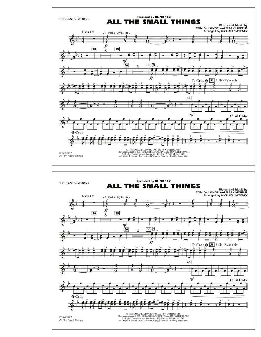 All The Small Things - Bells/Xylophone