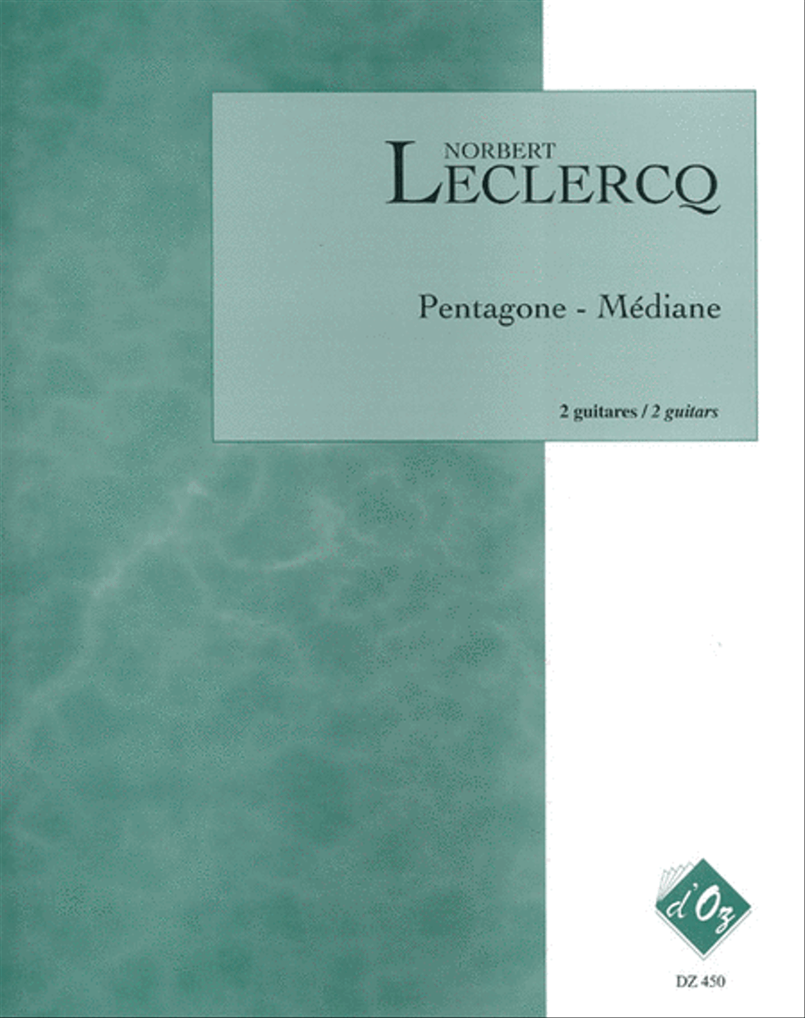 Pentagone - Médiane Classical Guitar scores gallery preview page 1