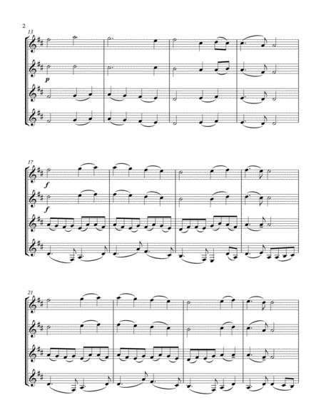 Beethoven's Ode To Joy Clarinet Quartet image number null