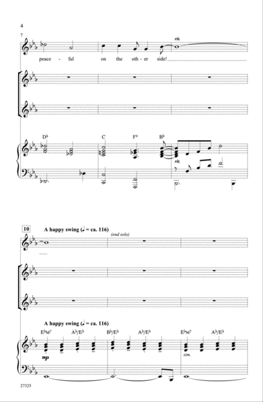 Hallelujah, Get Happy! (A Medley) 2-Part scores gallery preview page 3