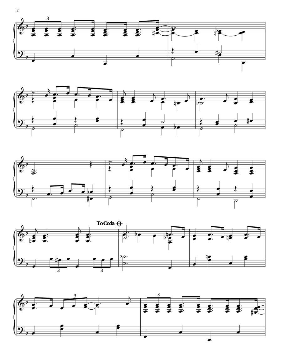 You're Getting To Be A Habit With Me Piano Solo scores gallery preview page 2
