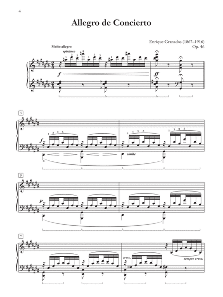 Granados -- Allegro de Concierto, Op. 46