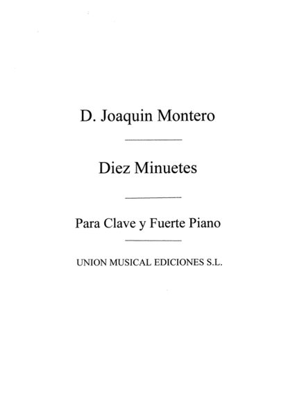 Diez Minuetes Para Piano