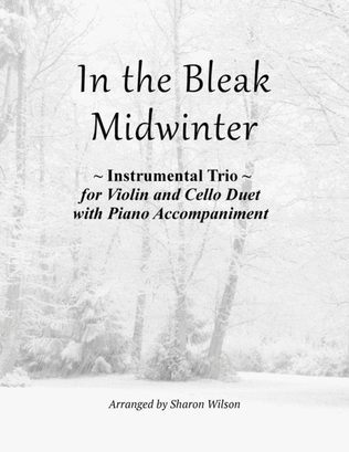Book cover for In the Bleak Midwinter (for Violin and Cello Duet with Piano accompaniment)