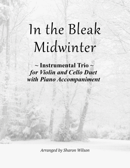 In the Bleak Midwinter (for Violin and Cello Duet with Piano accompaniment) image number null
