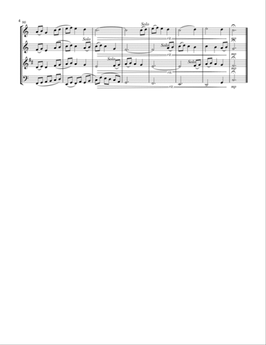 The Holly and the Ivy (for Woodwind Quartet) The Holly and the Ivy (for Woodwind Quartet) Woodwind Quartet scores gallery preview page 5