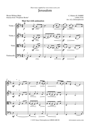 Jerusalem - String Quartet
