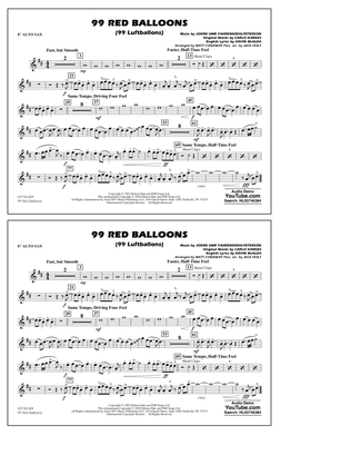 99 Red Balloons (arr. Holt and Conaway) - Eb Alto Sax