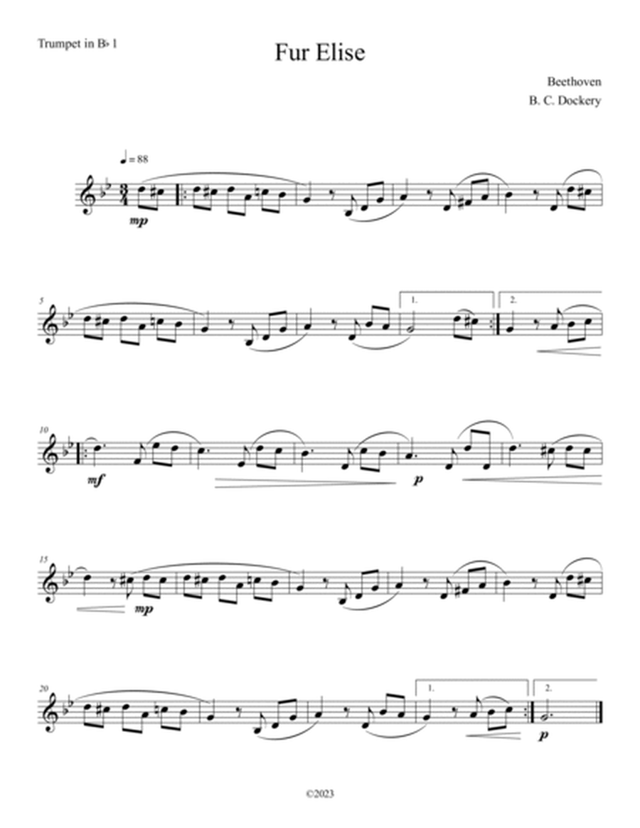 Fur Elise (Brass Quintet) image number null