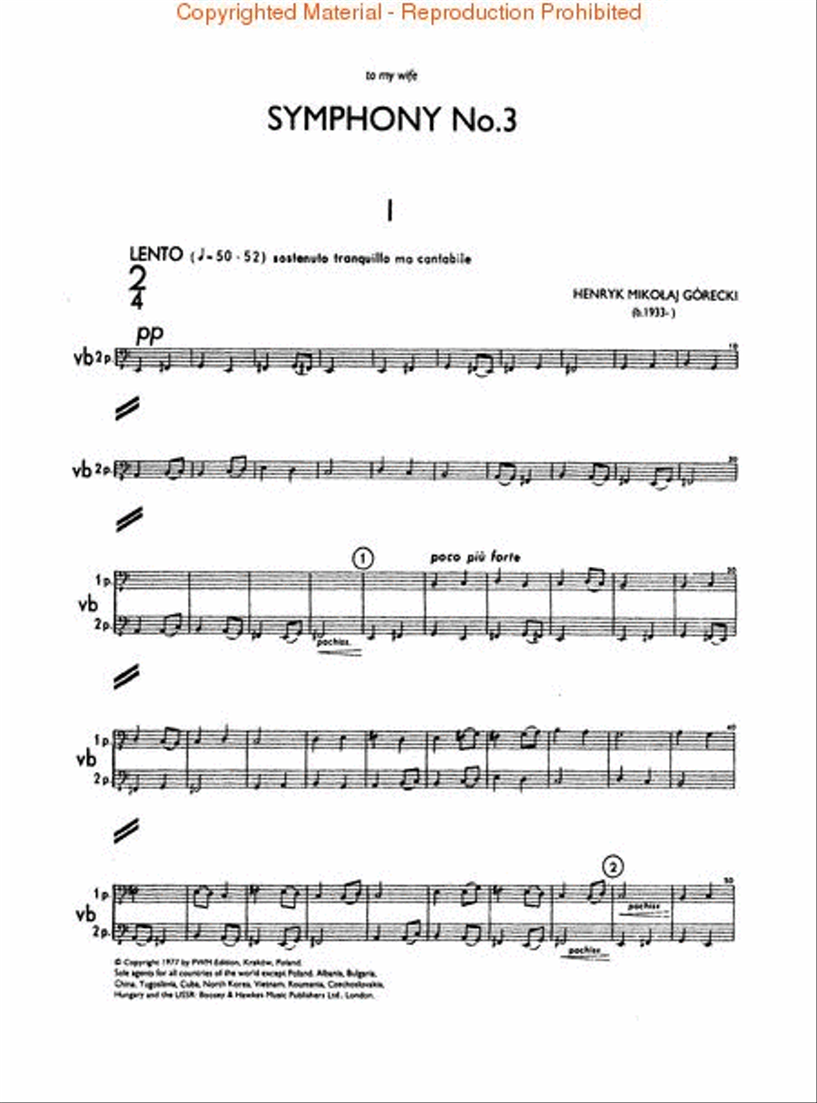 Symphony No. 3, Op. 36 Orchestra scores gallery preview page 2