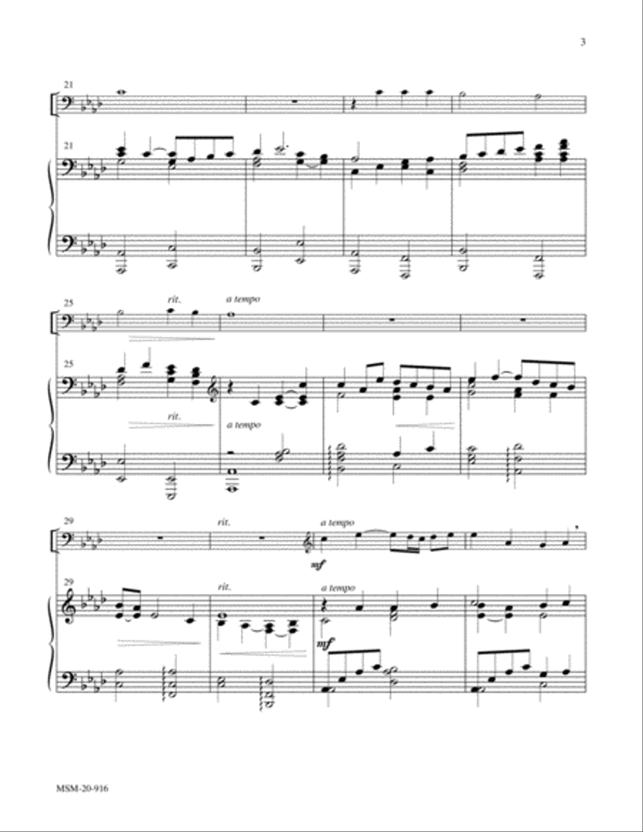 When I Survey the Wondrous Cross Cello scores gallery preview page 3