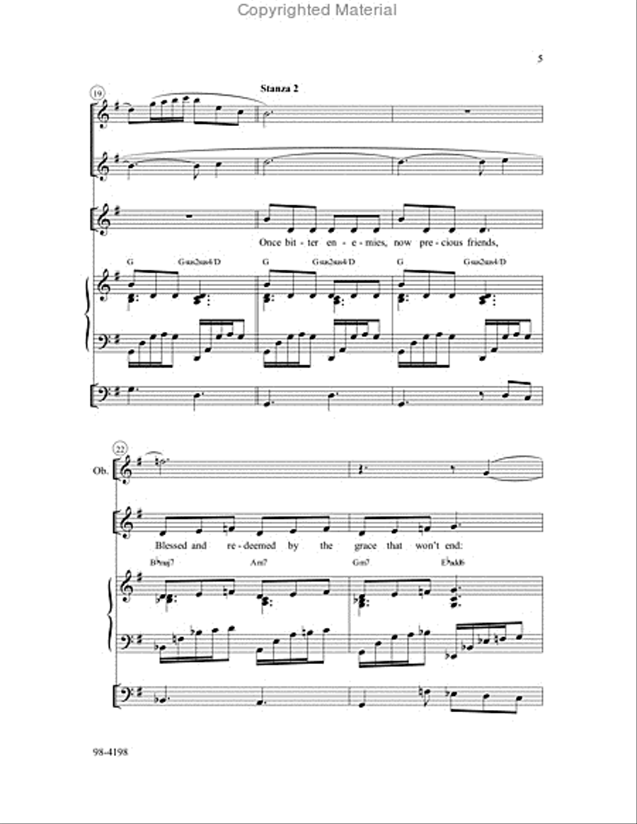 Brought to the Water Unison Choir scores gallery preview page 5
