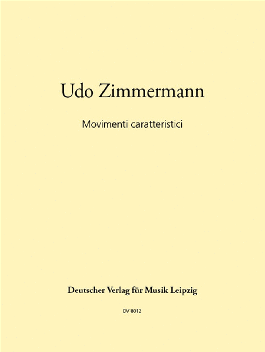 Movimenti caratteristici Movimenti caratteristici Cello Solo scores gallery preview page 1