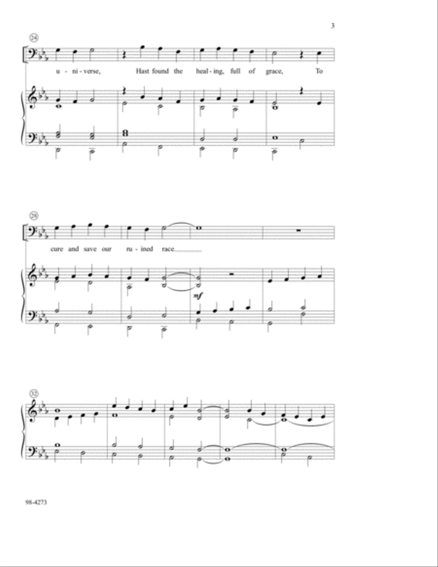 Creator of the Stars of Night (Mahnke) 3-Part scores gallery preview page 4