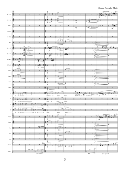 November Music for SATB Choir and Orchestra