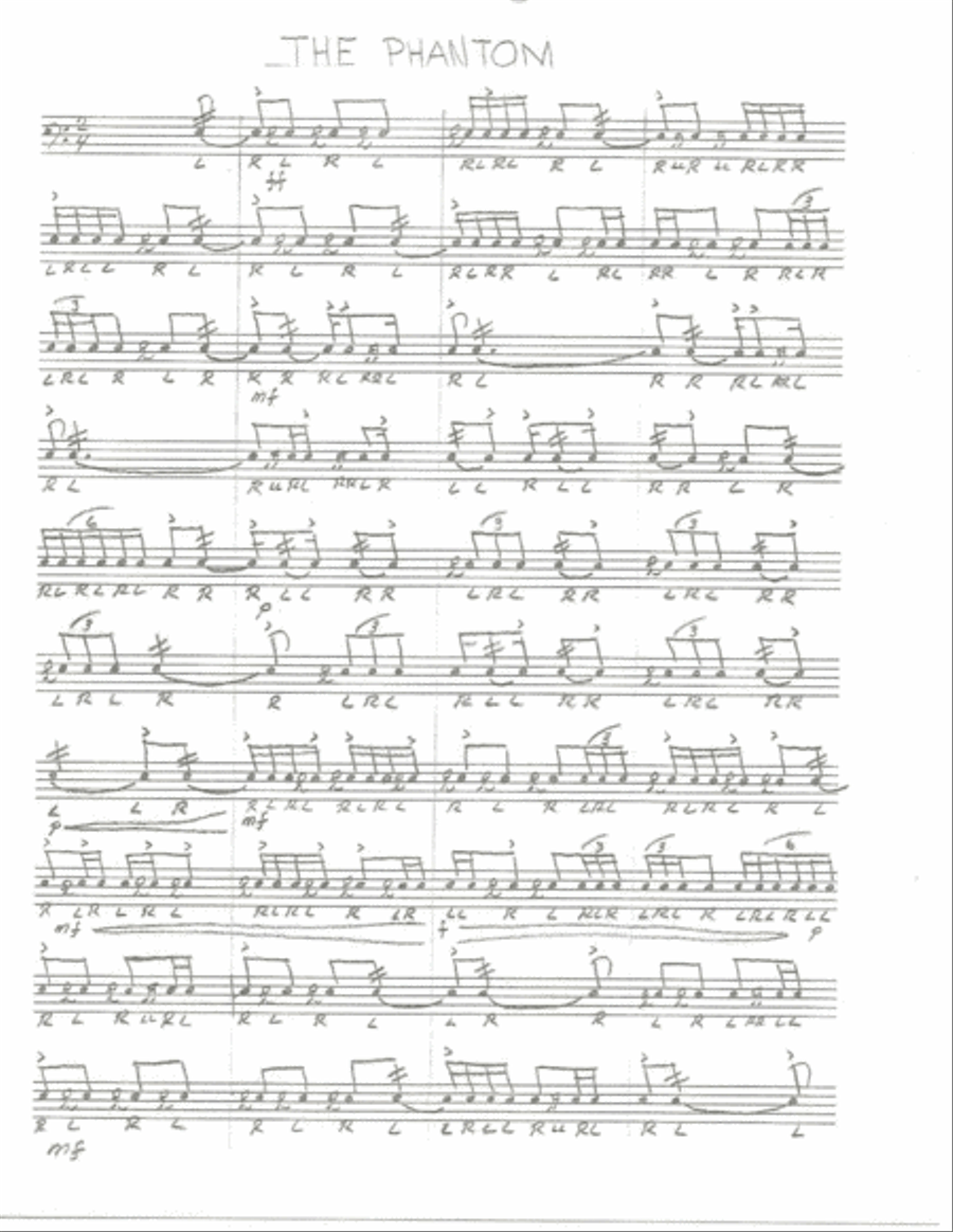 The Phantom The Phantom Marching Band scores gallery preview page 1