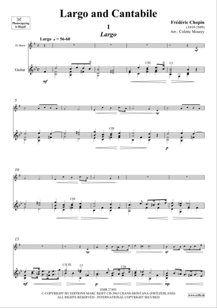 Largo and Cantabile Largo and Cantabile Horn scores gallery preview page 3