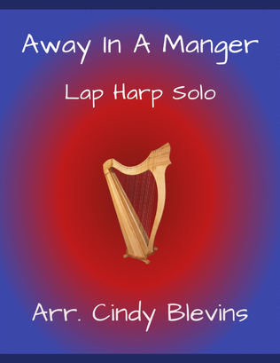 Book cover for Away In a Manger, for Lap Harp Solo